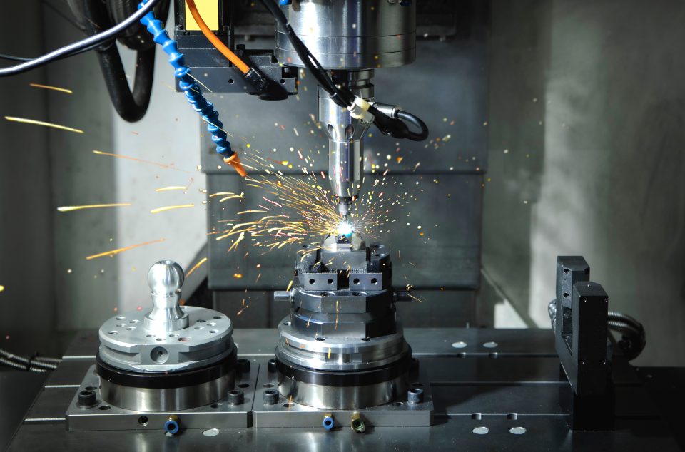Cnc Machine And Technology Industry. The Process Of Turning With