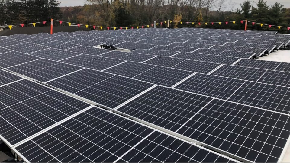 Solar Panels in a field.