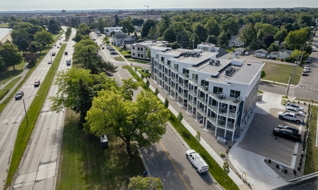 Photo of Bay Street property from above.
