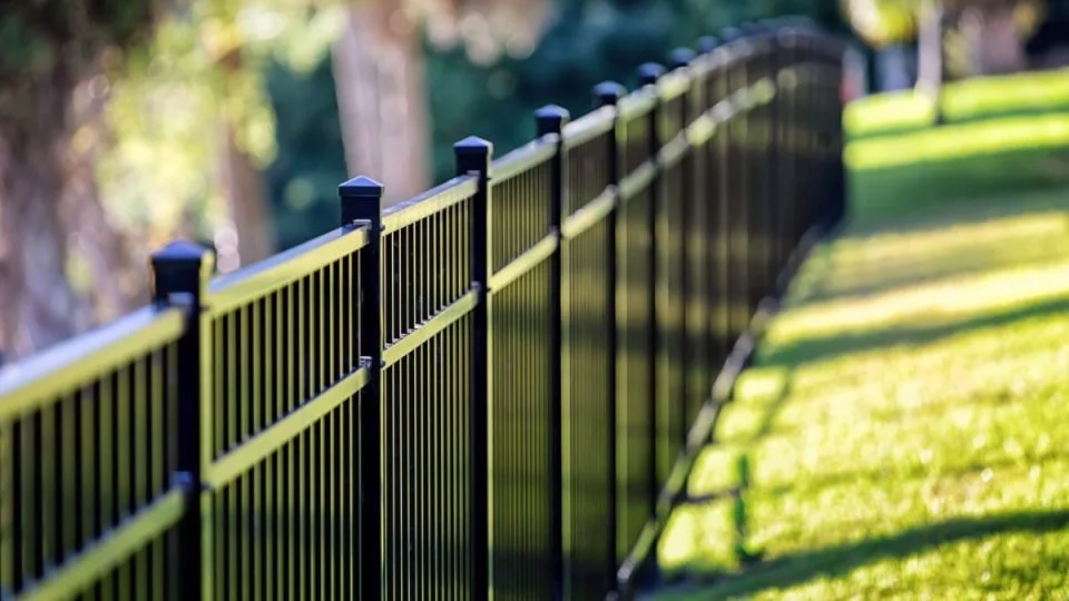 Black Metal Fence.