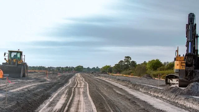 A road being built