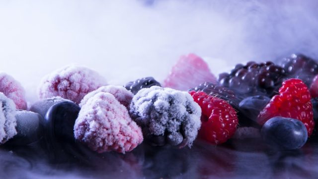 frozen berries.