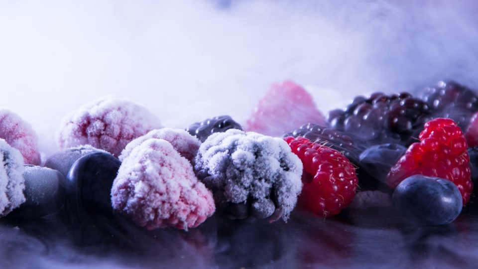 frozen berries.